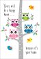Happy Home - New Home Birds Foil Textured Std