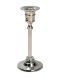 Nickel Plated Candle Holder H 16 cm