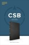CSB Thinline Bible, Black Genuine Leather