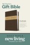 NLT Premium Gift Bible, Brown & Tan, Leatherlike, Red Letter, Presentation Page, Dictionary, Concordance, Introduction to the Bible, Plan of Salvation