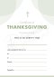 ETC Thanksgiving Certificate A5 Portrait (pack of 10)