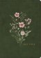 CSB Large Print Compact Reference Bible, Olive Floral