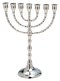 Nickel Plated Menorah H 25 cm
