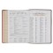 KJV Dark Brown and Honey Brown Faux Leather Large Print King James Version Study Bible with Thumb Index