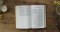 ESV Large Print Thinline Bible (TruTone, English Saddle, Emblem Design)