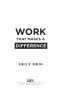 Work That Makes a Difference