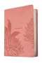 Message Deluxe Gift Bible, Large Print (Leather-Look, Dusty Pink Floral)