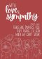 With Love & Sympathy Card (pack of 6)
