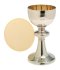 Nickel Plated Chalice with Gold Plated Inside H 20 cm