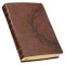 KJV Bible Giant Print Full-size Faux Leather, Crown of Thorns, Brown