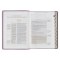 NLT Plum Floral Faux Leather Spiritual Growth Bible