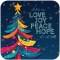 Love Joy Peace Hope Christmas Coaster