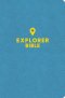 CSB Explorer Bible For Kids, Sky Blue Leathertouch