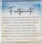 Footprints Glass Block Paperweight