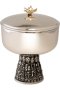 Nickel Plated Ciborium with Gold Plated Inside H 15 cm
