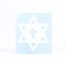 Star Of David with Cross Vinyl Decal