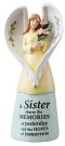 5" Sister Resin Message Angel