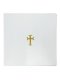 NEW 7" x 7" Chalice Pall - Polycotton - Gold Cross Design