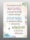 Serenity Prayer Glass Plaque