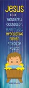 Bookmarks-Kids-Christmas-Jesus Isa 9:6 NIV (Pack Of 25)