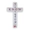Large Standing Cross – "Be still and know that I am God" (Psalm 46:10)