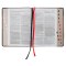 KJV Study Bible Faux Leather, Two-tone Brown with Thumb Index
