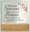 Someone In Heaven Glass Plaque with Wood Base