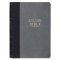 KJV Study Bible Faux Leather, Two-tone Gray and Black