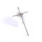 8" Silver Praying Hands Wall Cross