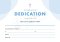 ETC Dedication Certificate A5 Landscape (pack of 10)