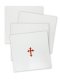 Set of 4 Poly Cotton with Red Cross