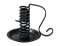 Black Candle Holder H 12 cm