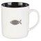 Mug White/Black Jesus Badge Matt. 28:19