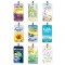 Pack of 9 Christian keyrings
