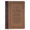 The Plans Cocoa Brown and Taupe Faux Leather Classic Journal with Zipper Closure - Jeremiah 29:11