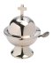 Nickel Plated Boat with Spoon H 13 cm
