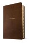 NLT Large Print Thinline Center-Column Reference Bible, Filament Enabled (LeatherLike, Brown Holy Cross, Indexed, Red Letter)