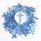 God Answers Prayers Blue Pocket Cross - Pack of 200