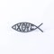 Silver Ixoye Fish Car Emblem - Pack of 6