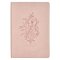 Pink Floral Faux Leather Large Print Thinline King James Version Bible with Thumb Index