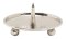 Nickel Plated Candlestick Plate with Thorn D 8 cm inside