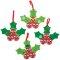 Holly Berries Mix & Match Decoration Kit (Pack of 8)