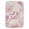 Phone Wallet Magnetic White Floral Walk By Faith 2 Cor. 5:7