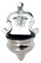 Nickel Plated Holy Water Font H 17 cm