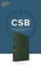 CSB Single-Column Personal Size Reference Bible, Olive