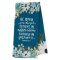 Tea Towel Blue Floral Be Joyful In Hope Rom 12:12
