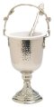 Nickel Plated Holy Water Vessel with Aspergil H 35.5 cm