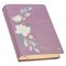 NLT Plum Floral Faux Leather Spiritual Growth Bible