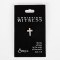 Lapel Pin Cross Silver 1/2In Pk6