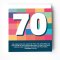 70th birthday card with bible verse. The Lord bless you and keep you. Numbers 6